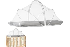 ZWXQE Filet de couffin pour bébé | Housse de filet de poussette, maille respirante et pliable pour berceau, cododo, voyage, camping, siestes en plein air