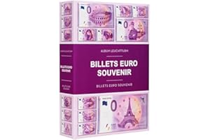 Leuchtturm 349260 Album de Billets de Banque pour 420 Euros de Billets Souvenirs à Conserver en Toute sécurité