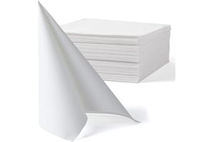 MORGIANA 50 PCS Linen Feel Disposable Paper Napkins 40 x 40 cm Disposable Airlaid Napkins Serviettes Perfect for Wedding Restaurant Party Birthday Dinner (White)