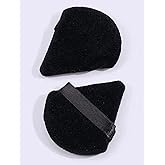 Triangle Makeup Powder Puff Sponges, Set Of 2, Reusable For Foundation And Cosmetics (Random Color)