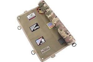 AOUTACC Pannello patch tattico militare con gancio e anello (60 x 45 cm, CP)