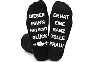 AONVEKI Liebes Geschenke für Männer, Geburtstag Valentinstag Jahrestag Geschenk für Sie, Witzige Socken Hochzeitstag Geschenke für Ehemann Freund