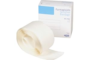 GIMA Plastod - Opatrunek samoprzylepny do cięcia, rozciągliwy, włókninowy do skóry wrażliwej, 5 m x 6 cm, 35856