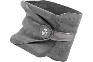 trtl Travel Pillow Gris | Oreiller Cervical Peu encombrant | Voyage reposant en Avion, Voiture et Bus | Système de Soutien Unique | Lavable en Machine