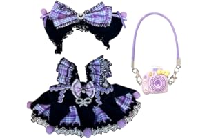 TYXHXTF Vestito per Bambola, Vestiti per Bambola, Vestiti per Peluche da 17 Cm, Peluche , Accessori per bambole (F-Non include i peluche)