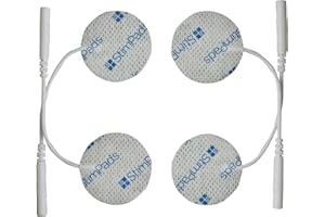 Elettrodi StimPads Ø32mm (4) • Connettore a pin da 2mm • Eccellente adesione/conduttività • Elettrodi TENS e EMS riutilizzabili di alta qualità • Dispositivo medico certificato