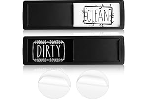 LAOJU Geschirrspüler-Magnet "Clean Dirty", leicht zu lesen, für Küche und Geschirrspüler, mit doppelseitigen Aufklebern