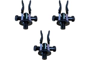 3 x Black Light weight Aluminium adjustable carp butt rests by BZS