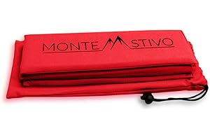 Monte Stivo® Expedition – Alfombrilla para exteriores de 30 x 40 cm, asiento para niños y adultos, plegable en 4 capas, para senderismo