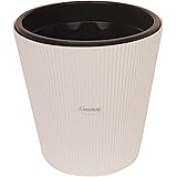 GREENON® 10 Inch Plant Pot Pack of 2 (4 Pots) | Self Watering Indoor Pot | White Outer and Black Inner Flower Pot | UnFadable