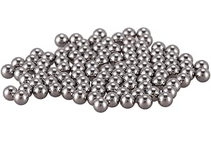 JUFUM Lot de 100 roulements à billes en acier de 3 mm de diamètre pour vélo Argenté.