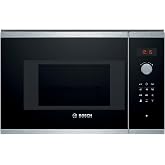 Bosch, Integrable Microwave, Series 4, Grill, 800 W, Black/Stainless Steel | Heat, defrost and gratin your dishes with its au