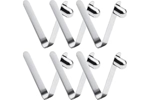 HOTMNTY Kayak Paddle Spring Snap Clips,Kayak Paddle Spinta Scatto Pulsante Tenda Molla Clip Pole Tubo,Clip a Molla per Kayak,Morsetti a Molla per Kayak,Clip a Scatto per Palo da Tenda da Campeggio