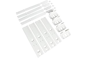 Integrated Fridge Door Sliders: Integrated Fridge Door Slider Kit with Brackets, Clips, Universal Fridge Mounting Kit for Built In Fridges, Attaching to Fridge Doors, Set by Tarrapu