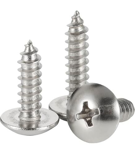 Truss Head #10-16 Thread Size 18-8 Stainless Steel Sheet Metal Screw Pack Of 50