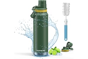OUTDOUSE PRO Borraccia Termica, Borraccia in Acciaio Inox- 532 ml, 710 ml, 946 ml, con revestimiento cerámico esmaltado, botella isotérmica para deportes al aire libre, diseño a prueba de fugas (946 ml)