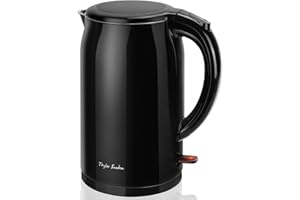 Taylor Swoden Bollitore elettrico a doppia parete da 1,5 litri, senza BPA, 2200 W con spegnimento automatico e protezione contro l'ebollizione a secco, base a 360º, acciaio inossidabile(Child, J4T)