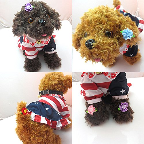 12pcs-Mix-Lots-Pet-Dog-Hair-Bows-Two-Tone-Flower-Rubber-Band-Party-Dog-Grooming