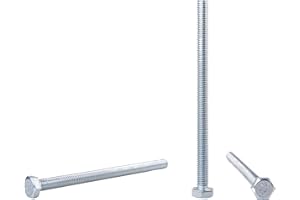 MARCOPOL Juego de 30 tornillos hexagonales DIN 933 de acero chapado en zinc M6 x 90 mm de grado 8,8, tornillos hexagonales, cabeza hexagonal, tornillo de rosca (30, M6 x 90 mm)