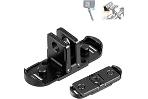 PULUZ Adaptador de base de trípode plegable magnético para GoPro Hero 12 11 10 9 8 Max, compatible con trípode, palo selfie y otros accesorios de cámara