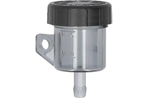 Aoutecen Universal Motorcycle Front Rear Brake Fluid Reservoir Transparent Smoky Brake Fluid Reservoir Cover Motorcycle Oil Tank Oil Cup Compatible With Vespa Kawasaki