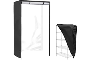 ZASDVN Funda Protectora Para Estantes, Cubierta Impermeable Para Estantes | Cubierta De Estante De Almacenamiento De Tela Oxford Para Polvo, Estante De Exhibición Interior Y Exterior Protector 90x45x180cm