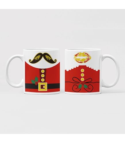 Puckator Set Tazza Natalizia In Porcellana Con Sottobicchiere/Coperchio – Bue Scozzese Jan Pashley, Regalo Di Natale Per Uomo E Donna, Design Esclusivo UK