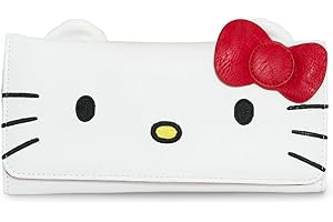 Loungefly Hello Kitty - Cartera con solapa para cosplay de cara grande Sanrio