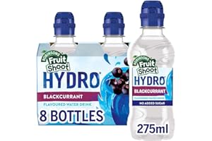 FRUIT SHOOT Hydro Blackcurrant Fruit Flavoured Water, 275ml (Pack of 8)