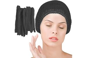 Kleen Grip Disposable Hair net, 21inch 14gsm Black Bouffant Clip Caps for Kitchen, Bakery, Restaurant, Catering & Food Service Hygiene (100 Pack)