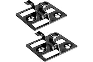 WMLBK 100 sztuk klipsów WPC ze stali nierdzewnej, niewidoczne mocowanie tarasowe do desek WPC, podłogi z drewna bambusowego (7-9 mm), klamry mocujące (czarne, 5 mm × 7 mm (szer. x wys.)