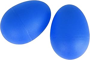 A-Star 2 Pcs/Pair Plastic Egg Shakers - Blue - Rhythm Egg Maracas