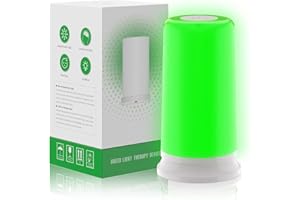 KTS Appareil de luminothérapie verte et blanche,pour l'insomnie,migraine,l'anxiété,Maux de tête et vertiges,Sensibilité à la lumière,Sommeil Profond Facile