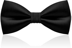 WY LIGHTING LEVEL Muszka w stylu Pre Tie klasyczna męska muszka na formalne przyjęcia weselne, solidna muszka do smokingu w stylu vintage, dla dorosłych i dzieci