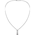 Tommy Hilfiger Jewelry Men's Pendant Necklace in Stainless Steel with an Engraved Plaque - 2790169