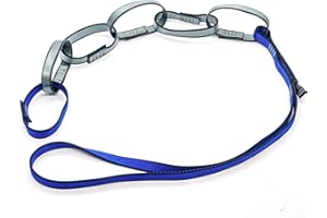 NewDoar Cadena de bucle Daisy para escalada, 22KN (5000 libras), correa de nailon de 0.7 pulgadas (17 mm), cadena segura, certificado CE para actividades al aire libre, sistema de anclaje personal,