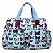 Miss Lulu 4 Piece Butterfly Baby Nappy Changing Bag Set Light Blue L1501B BE