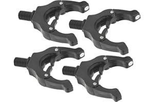 ‎TBEST Tbest Rutenauflagen für Karpfenangeln, 4 STÜCKE Magnethalterung Kopf Angelrute Magnetische Halterung Kopf Automatische Anpassung Angelrute Schwanz Rest Halter Werkzeug Zubehör