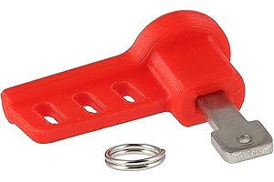 PGONA RAPSOL Zündschlüssel 3D, Rot - für Simson S50, S51, S70, KR51 Schwalbe, SR4, Duo 4/1