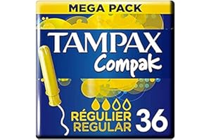 Tampax Compak Tampons Regular Steckmuffe, 36 tampons