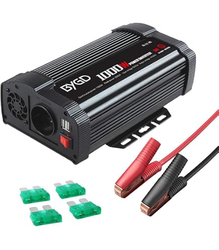 DATOUBOSS 2000W/4000W Inverter Onda Pura DC 24V a AC 230V, Power Inverter Onda Sinusoidale Pura 24v 220v Convertitore Per Camper con Telecomando e Display LCD, per Casa, Camper, Camion, Marina