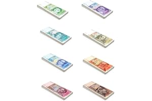 SCRATCH LOVER Scratch Cash Bundle Marcas Dinero para Jugar - 200 Billetes - 8 mazos - 25 x DM 5, 10, 20, 50, 100, 200, 500 y 1000 (tamaño real)