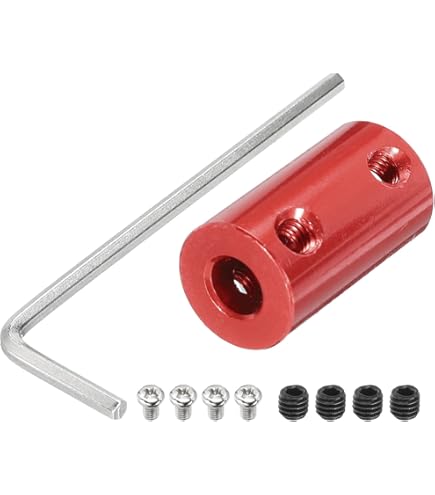 Attacco Rigido Per Albero Da 5mm A 6mm - In Rame, L22xD14, Con Viti Per Motori E Macchine CNC - Foto 5