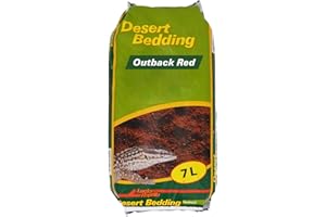 Lucky Reptile DBO-7 Desert Bedding Outback Rot, 7 Liter, Bodengrund für Wüstenterrarien, grabfähig