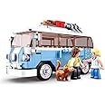 Sluban T1 Surfer Car Building Bricks Set with 1 Male&Dog Toy,Multicolor, 227 Pcs
