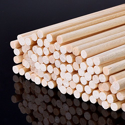 eBoot Kraft Dübel Stäbchen Tortendübel Tortenstützen aus Holz in 12 – 5/ 32 zoll, 100 Stück - 5