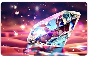 Peacoblue Bank Card Sticker Diamond Credit Debit Card Custom Skin Cover Protector, 4 Styles Waterproof Scratch-Proof and Attractive Decal for Most Popular EBT Transportation Key Card