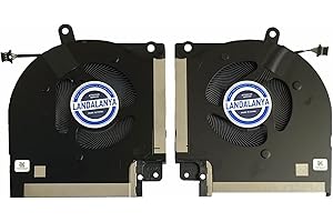 Landalanya Replacement New Laptop CPU and GPU Cooling Fan for DELL Alienware X17 X17 R1 X17R1 CN-0X63JW CN-09DNWT EG50061S1-1C050-S9A EG50061S1-1C040-S9A DC12V 0.4A