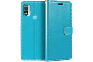 SHANTIME Motorola Moto E20 Case, Premium PU Leather Magnetic Flip Case Cover with Card Holder and Kickstand for Motorola Moto Aruba (6.5”)
