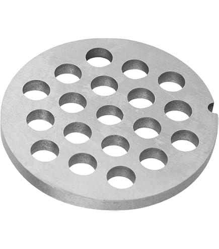 Lame de Hachoir à Viande Disque à Trous, à Disque En Acier Inoxydable avec Trous de 10 mm | pour Affûteur Hachoir Bosch, Zelmer, Chambre Numéro 10